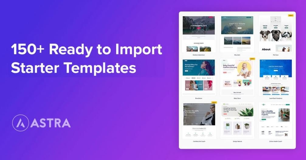 Astra Premium Starter Templates v4.4.34 Astra专业模板导入插件激活版