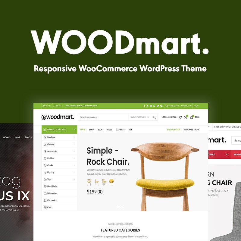 WoodMart v8.3.3 汉化激活版 多功能WooCommerce专业主题
